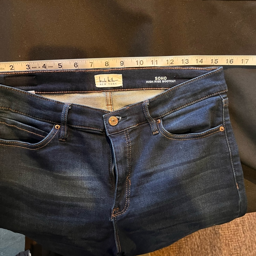 Nicole Miller SoHo High Rise Bootcut Blue Women's Jeans 12 - Picture 4 of 8